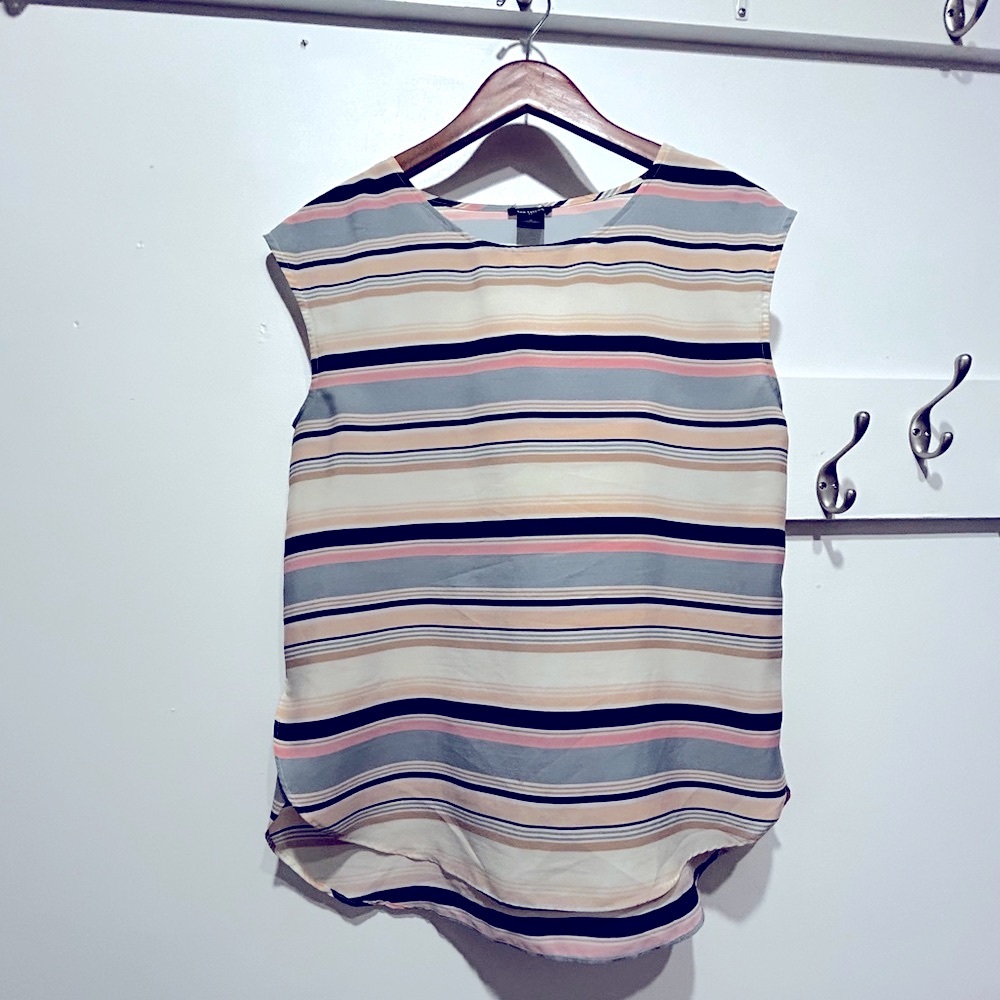 Ann Taylor Women's Striped Shirt - Multicolor